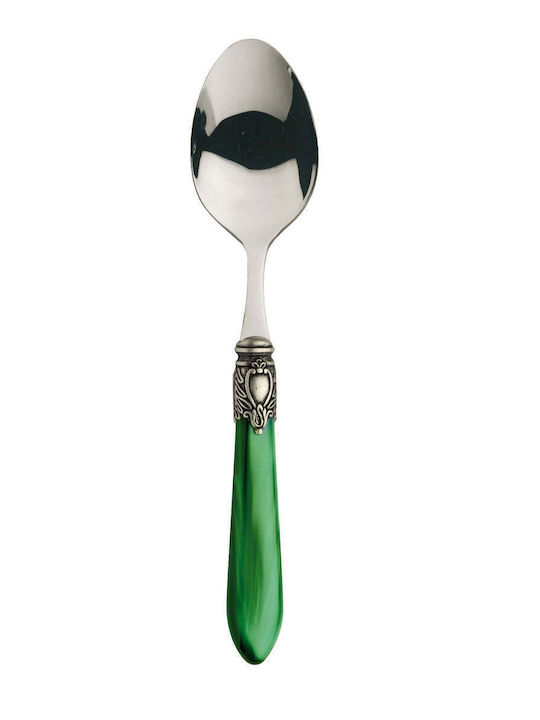 Casa Bugatti Oxford Old-silver Cutlery Set Stainless Green 24pcs