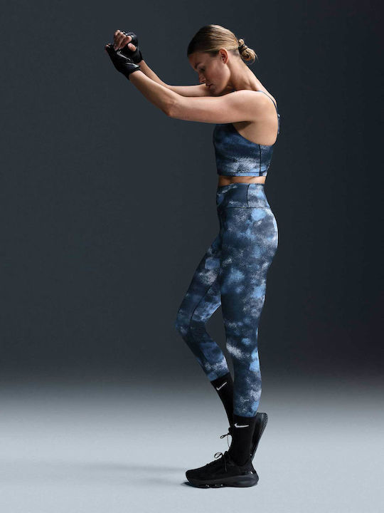 Dri-Fit One Training Γυναικείο Cropped Κολάν blue