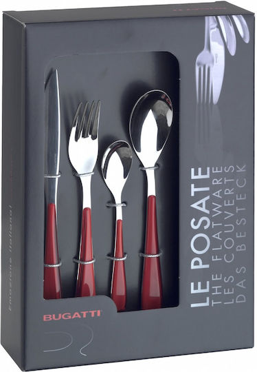 Casa Bugatti Gioia Set de Tacâmuri Inoxidabil Violet 24buc