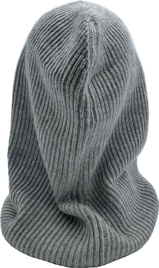 Beanie Unisex Σκούφος Πλεκτός σε Γκρι χρώμα