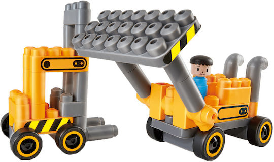 Hape Τουβλάκια PolyM Bulldozer για 2-6 Ετών 43τμχ