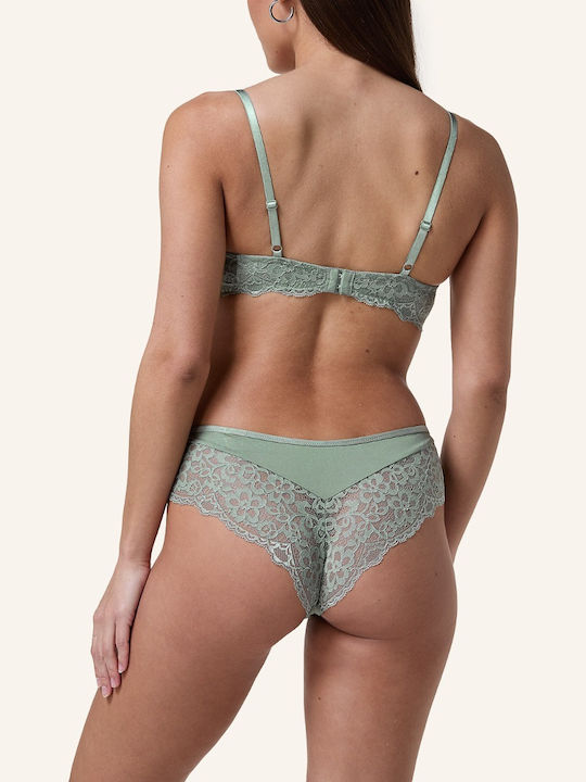 Marine Iceberg Green Σουτιέν με Μπανέλες