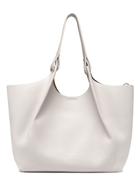 Leather Women's Bag Shoulder White
