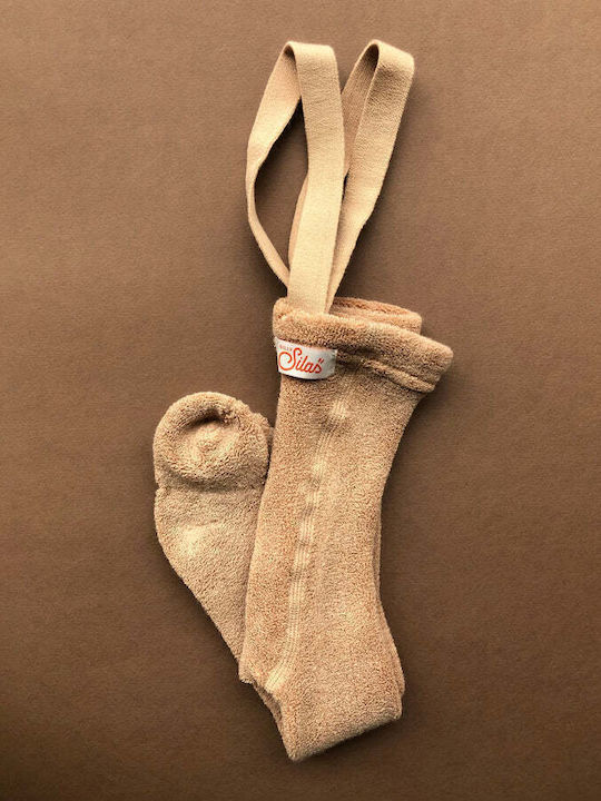 Kinder Leggings Lang Light Brown