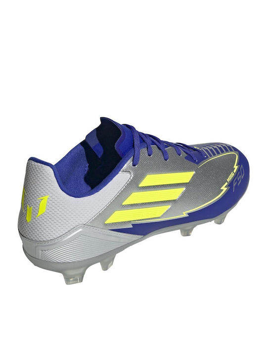 adidas F50 League Футболни Обувки с Бутони Сребристи