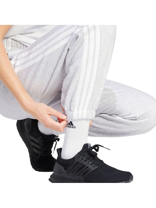 3-stripes Παντελόνι Φόρμας με Λάστιχο Λευκό