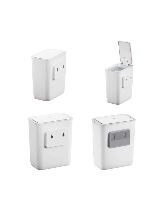 Eko Morandi Smart Waste Bin Waste Plastic with Photocell White 8lt 1pcs