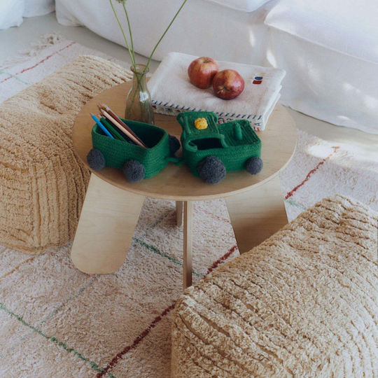 Lorena Canals Kinder Aufbewahrungskorb aus Stoff Grün 35x15x15cm 1Stück