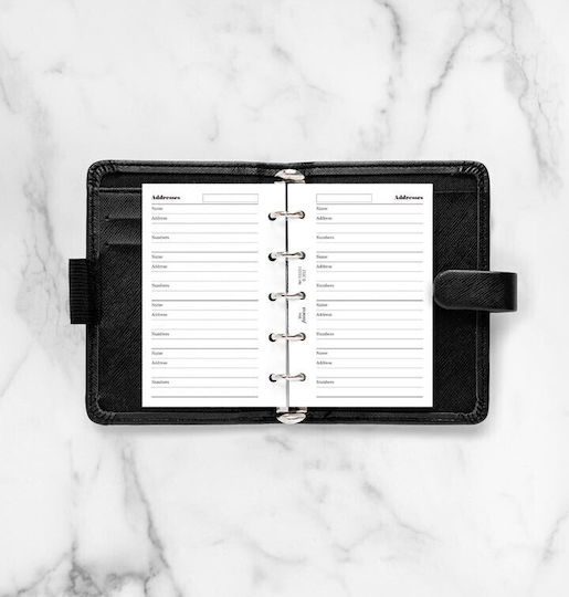 Filofax Ανταλλακτικές Κόλλες A6 Ριγέ Λευκές