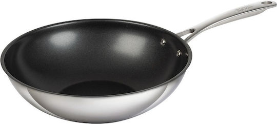 Kuhn Rikon Allround 24cm Wok din Oțel Inoxidabil cu Strat Antiaderent