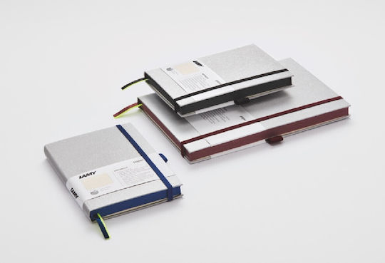 Lamy Hardcover Notebook A6 Square with Elastic and Pen Holder Gray