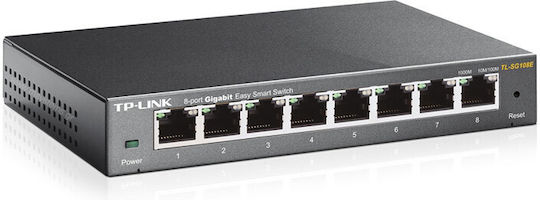 TP-LINK TL-SG108E Unmanaged L2 Switch with 8 Gigabit (1Gbps) Ethernet Ports