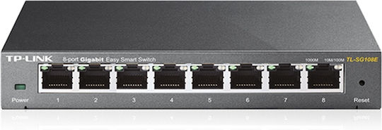TP-LINK TL-SG108E Unmanaged L2 Switch with 8 Gigabit (1Gbps) Ethernet Ports