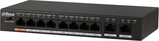 Dahua PFS3010-8ET-96 Unmanaged L2 PoE++ Switch with 10 Gigabit (1Gbps) Ethernet Ports