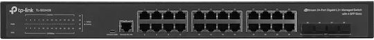 TP-LINK TL-SG3428 Managed L2 Switch with 24 Gigabit (1Gbps) Ethernet Ports and 4 SFP Ports
