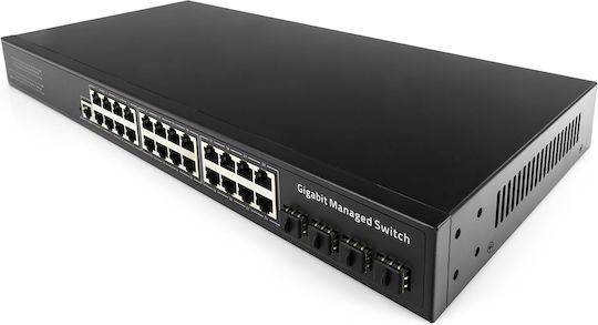 Cudy GS2024S2 v1 Unmanaged L2 Switch με 24 Θύρες Gigabit (1Gbps) Ethernet και 4 SFP Θύρες