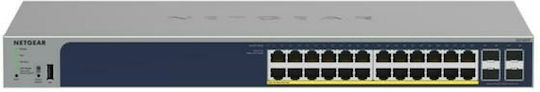 NetGear GS752TPP-300EUS Managed L2 PoE+ Switch με 48 Θύρες Gigabit (1Gbps) Ethernet και 4 SFP Θύρες