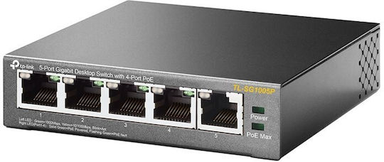 TP-LINK TL-SG1005P Unmanaged L2 PoE Switch with 5 Ethernet Ports