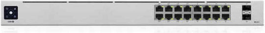 Ubiquiti USW-16-PoE Managed L2 PoE+ Switch with 16 Gigabit (1Gbps) Ethernet Ports and 2 SFP Ports
