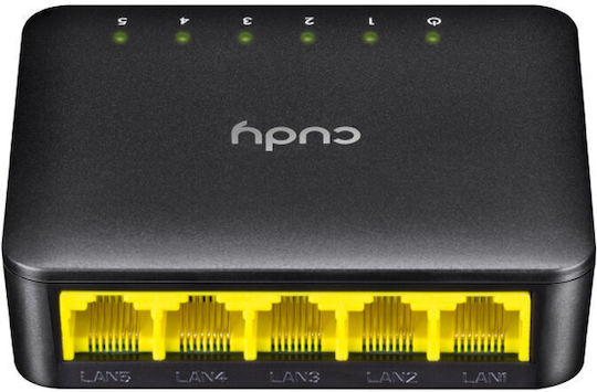 Cudy GS105D v4 Unmanaged Switch με 5 Θύρες Gigabit (1Gbps) Ethernet