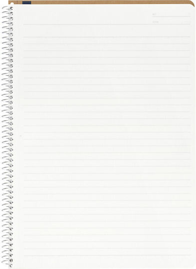 Spiral Notebook Carnet Spiral 40 Foi B5 Cu dungi Multicolor