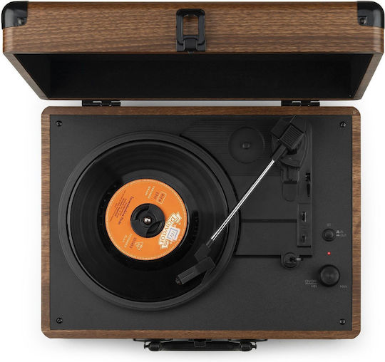 Audizio RP116W 102.073 Βαλιτσάκι Πικάπ με Προενίσχυση και Ενσωματωμένα Ηχεία Καφέ