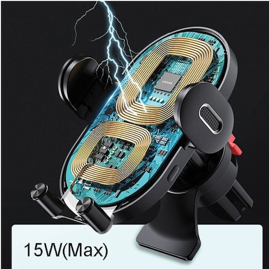 Usams Usams Car Mobile Mount 4.7" - 6.5" with Adjustable Hooks Black
