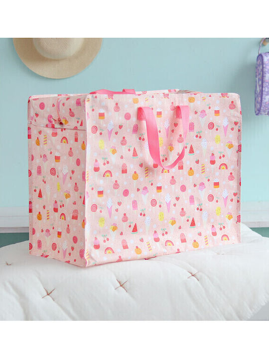 A Little Lovely Company Plastic Shopping Bag in Pink color