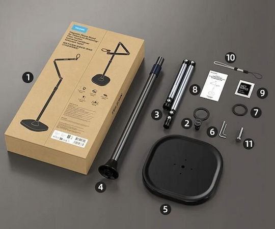Telesin P3-fs-01 Desk Stand for Mobile in Black color