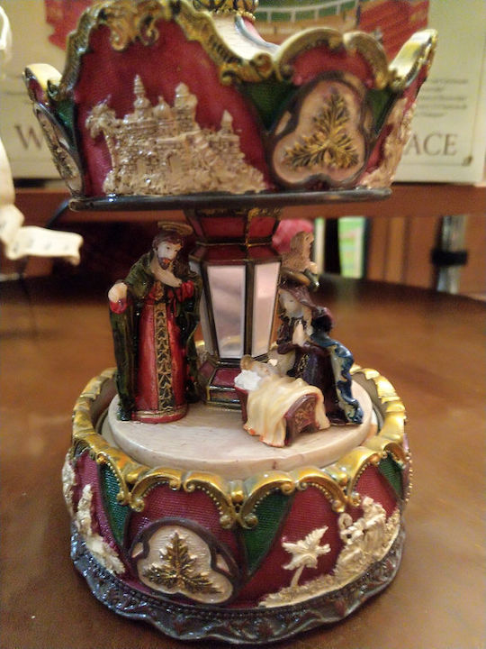 Crăciunesc Decorativ Carusel cu Muzică și Mișcare
