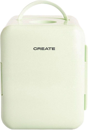 Create Mini Box Frigider Pentru Cosmetice 4lt Cu Raft Și Funcție De Încălzire Verde