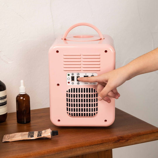 Create Mini Box Ψυγείο Καλλυντικών 4lt με Ράφι & Λειτουργία Θέρμανσης Ροζ