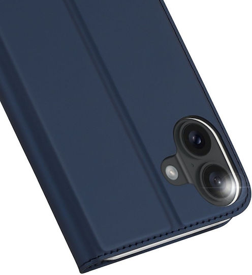 Dux Ducis Book Leather / Silicone Blue (iPhone 16 Pro)