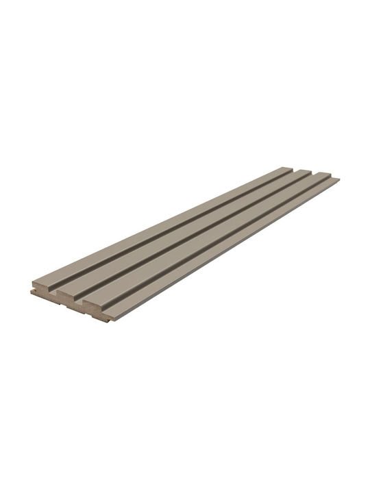 MDF Панел 3D Ламели 506090 Beat DL 16 119 2750мм Пясъчно Сиво Newplan
