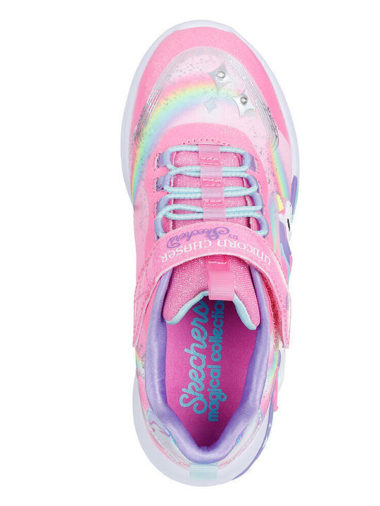 S-lights Kids Sneakers with Scratch Pink