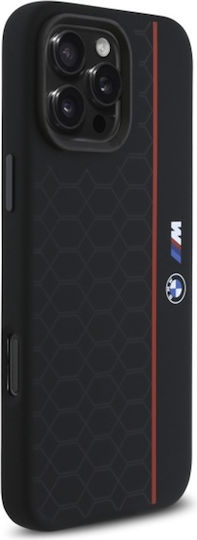 BMW Silicone Hexagon Red Line Magsafe Umschlag Rückseite Kunststoff / Silikon Schwarz (iPhone 17 Pro Max / iPhone 17 Pro / iPhone 16 Pro Max)
