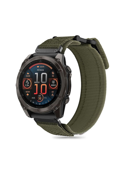 Tech-Protect Scout Pro Λουράκι Δερμάτινο Πράσινο (Garmin Fenix 5X, 5X Plus, 6X, 6X Pro, 7X, 8 (51 mm))