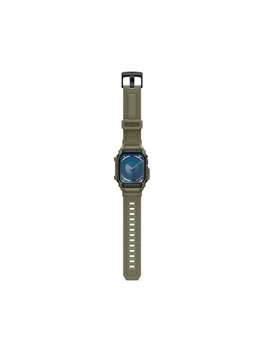 Spigen Rugged Armor ”pro” Apple Watch 10 46 Mm Vintage Khaki