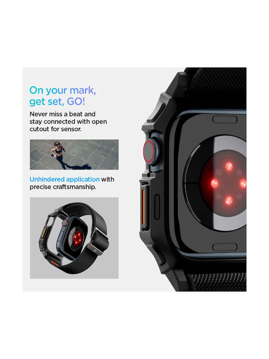 Spigen Lite Fit Pro Каишка Текстил Черен (Apple Watch 10 (46 мм) - Spigen)