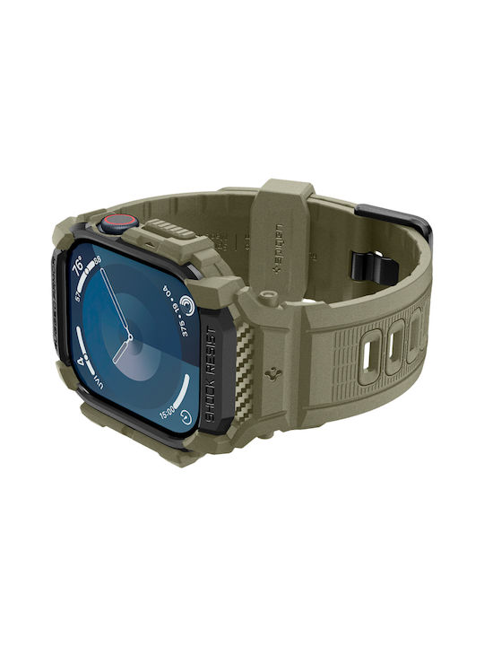 Spigen Rugged Armor ”pro” Apple Watch 10 46 Mm Vintage Khaki