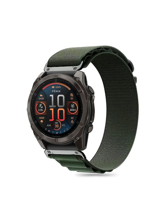 Tech-Protect Strap Fabric Green (Garmin Fenix 5X, 5X Plus, 6X, 6X Pro, 7X, 8 (51 mm))