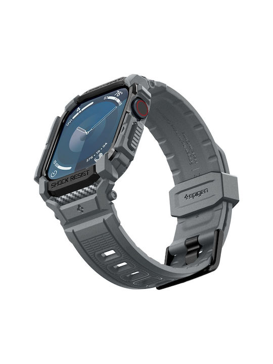 Spigen Rugged Armor Pro Λουράκι Γκρι (Apple Watch Series 10 46mm)