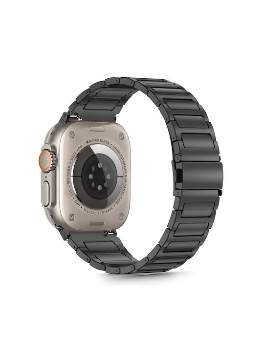Tech-Protect Armband Rostfreier Stahl Schwarz (Apple Watch 6, 7, 8, 9, 10, SE, Ultra 1, 2)