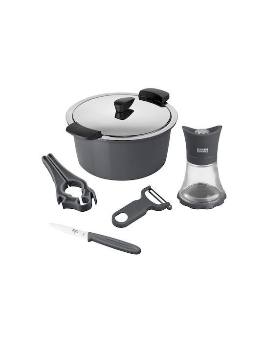 Kuhn Rikon Starter Set Βαθιά Κατσαρόλα από Αλουμίνιο 2lt / 18cm