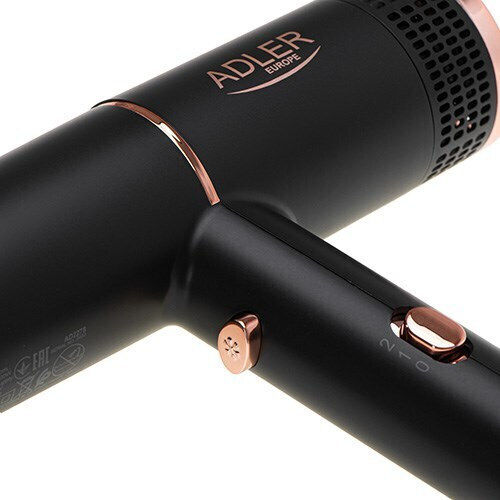 Adler Ionic Travel Hair Dryer with Diffuser 1400W AD 2278