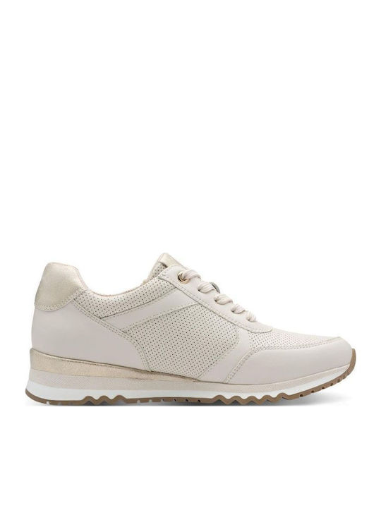 Γυναικεία Ανατομικά Sneakers Κρεμ