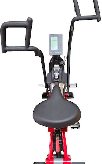 Luxury Fitness Seated Exercise Bike with Air Resistance and Wheels