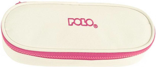 Polo Pencil Case Box White Magenta