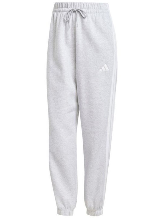 3-stripes Παντελόνι Φόρμας με Λάστιχο Λευκό