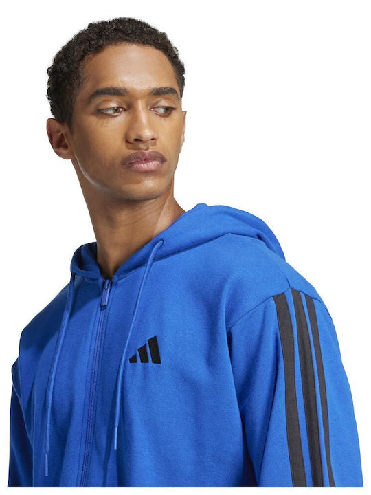 3-stripes French Terry Sweatshirt Blau